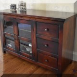 F28. Entertainment cabinet 36”h x 57”w x 21”d - $350